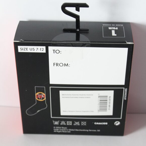 🍁5/$25🎃 1 Pair Boxed Slayer Socks Size 7-12 Shoe - Picture 2 of 3